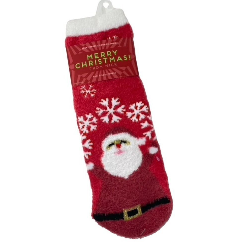 Bath & Body Works Winter Holiday Shea-Infused Lounge Socks OS  B34 - Picture 6 of 13
